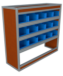 Bedrijfswageninrichting Mercedes Vito | L3 (extra lang) | Passagierszijde | Type 3