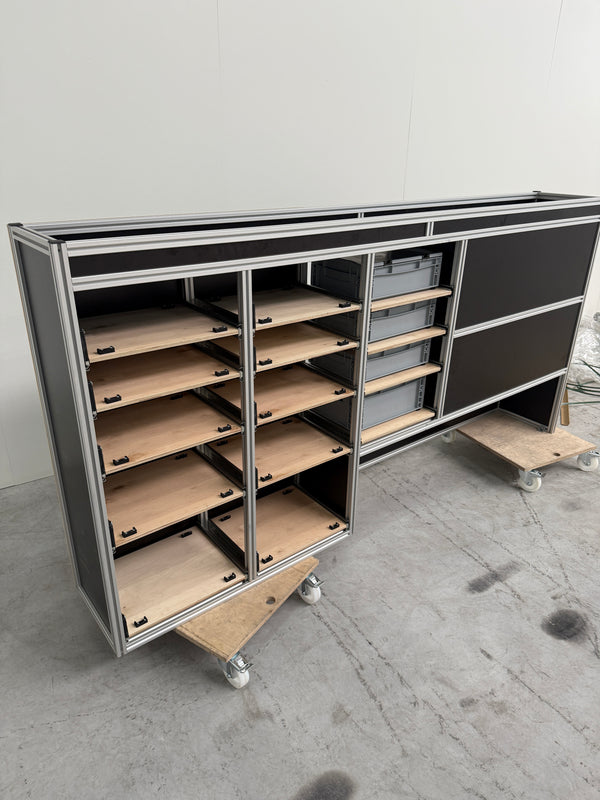 Bedrijfswageninrichting Transit Custom / Transporter dubbele schuifdeur