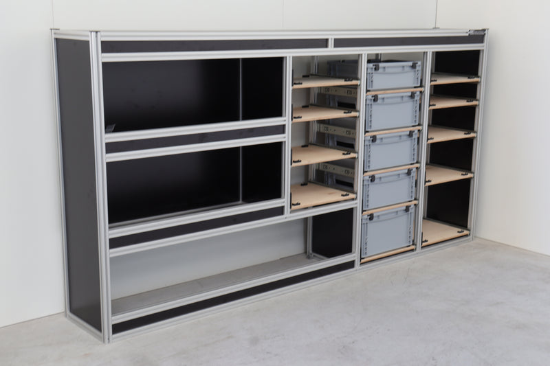 Bedrijfswageninrichting Transit Custom / Transporter / Trafic L2H1 bestuurderszijde