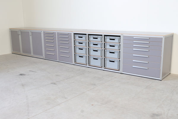 Werkplaatsinrichting grijs betonplex set 9 (5340mm)