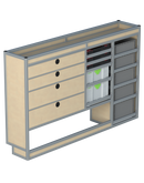 Bedrijfswageninrichting Citroën Jumpy | L2 | Bestuurderszijde BLN-2