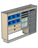 Bedrijfswageninrichting Citroën Jumpy | L2 | Bestuurderszijde BLN-3