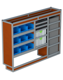 Bedrijfswageninrichting Citroën Jumpy | L2 | Bestuurderszijde BLN-5