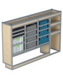 Bedrijfswageninrichting Citroën Jumpy | L2 | Bestuurderszijde BLN-7