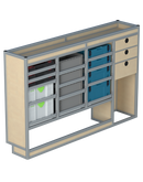 Bedrijfswageninrichting Citroën Jumpy | L2 | Bestuurderszijde BLN-8