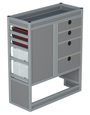 Bedrijfswageninrichting Citroën Jumpy | L2 | Passagierszijde PZN-2