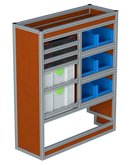 Bedrijfswageninrichting Citroën Jumpy | L2 | Passagierszijde PZN-4
