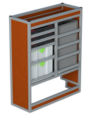 Bedrijfswageninrichting Citroën Jumpy | L2 | Passagierszijde PZN-5