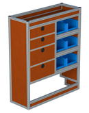 Bedrijfswageninrichting Citroën Jumpy | L2 | Passagierszijde PZN-6