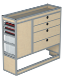 Bedrijfswageninrichting Citroën Jumpy | L3 | Passagierszijde PZN-2