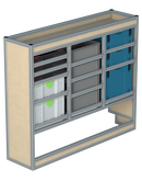 Bedrijfswageninrichting Citroën Jumpy | L3 | Passagierszijde PZN-5