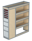 Bedrijfswageninrichting Citroën Jumper | L2H2 | Passagierszijde PZN-1