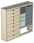 Bedrijfswageninrichting Citroën Jumper | L3H2 | Passagierszijde PZN-3