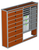 Bedrijfswageninrichting Citroën Jumper | L3H2 | Passagierszijde PZN-3