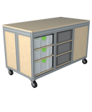 Mobiele werktafel MFT-HD-4K-1L