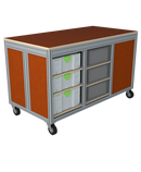 Mobiele werktafel MFT-HD-4K-1L