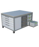 Mobiele werktafel MFT-HD-4KD-1L