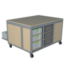 Mobiele werktafel MFT-HD-4KD-1S