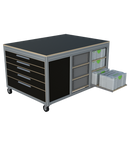 Mobiele werktafel MFT-HD-4KD-1L