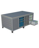 Mobiele werktafel MFT-HD-6KD-1L