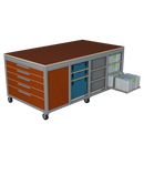 Mobiele werktafel MFT-HD-6KD-1L