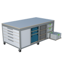Mobiele werktafel MFT-HD-6KD-1L