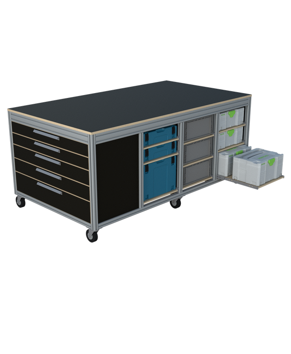Mobiele werktafel MFT-HD-6KD-1L