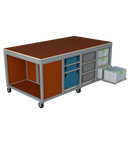 Mobiele werktafel MFT-HD-6KD-1S