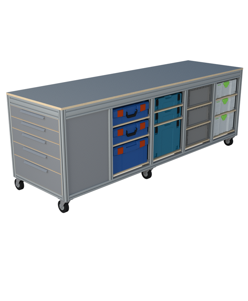 Mobiele werktafel MFT-HD-8K-1L