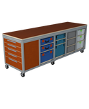 Mobiele werktafel MFT-HD-8K-1L