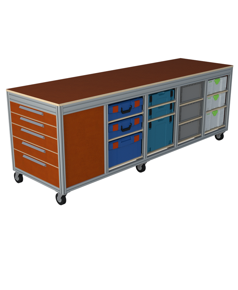 Mobiele werktafel MFT-HD-8K-1L