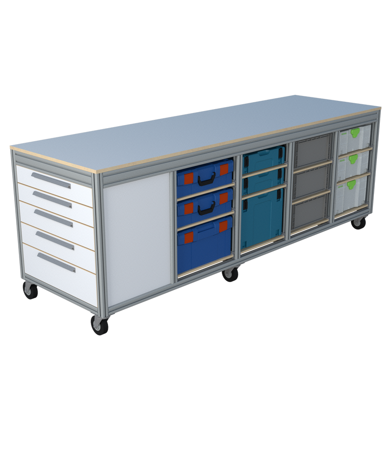 Mobiele werktafel MFT-HD-8K-1L
