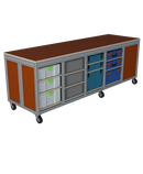 Mobiele werktafel MFT-HD-8K-1S
