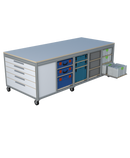 Mobiele werktafel MFT-HD-8KD-1L