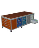 Mobiele werktafel MFT-HD-8KD-1L