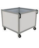 Verrijdbare materiaalbak op maat