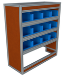 Bedrijfswageninrichting Toyota Proace | L2 (Worker) | Passagierszijde | Type 3