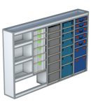 Bedrijfswageninrichting Opel Movano | L2H2 | Bestuurderszijde | Type 1