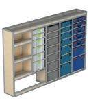 Bedrijfswageninrichting Peugeot Boxer | L2H2 | Bestuurderszijde | Type 1