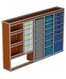 Bedrijfswageninrichting Opel Movano | L2H2 | Bestuurderszijde | Type 1