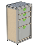 Werkbank met rollenbaan RW-1K-LO