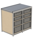 Werkbank met rollenbaan RW-2K-LD