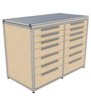 Werkbank met rollenbaan RW-2L-SD