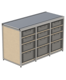 Werkbank met rollenbaan RW-3K-LD