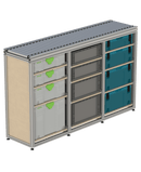 Werkbank met rollenbaan RW-3K-LO