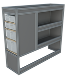 Bedrijfswageninrichting Ford Transit Custom | L2H1 | Passagierszijde | Type 1