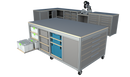 Werkplaatsinrichting set 1 (4050 x 1815mm) met mobiele werktafel