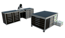 Werkplaatsinrichting set 3 (2850mm) met mobiele werktafel