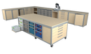 Werkplaatsinrichting set 5 (5890 x 3615mm) met mobiele werktafel