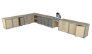 Werkplaatsinrichting set 5 (5890 x 3615mm)
